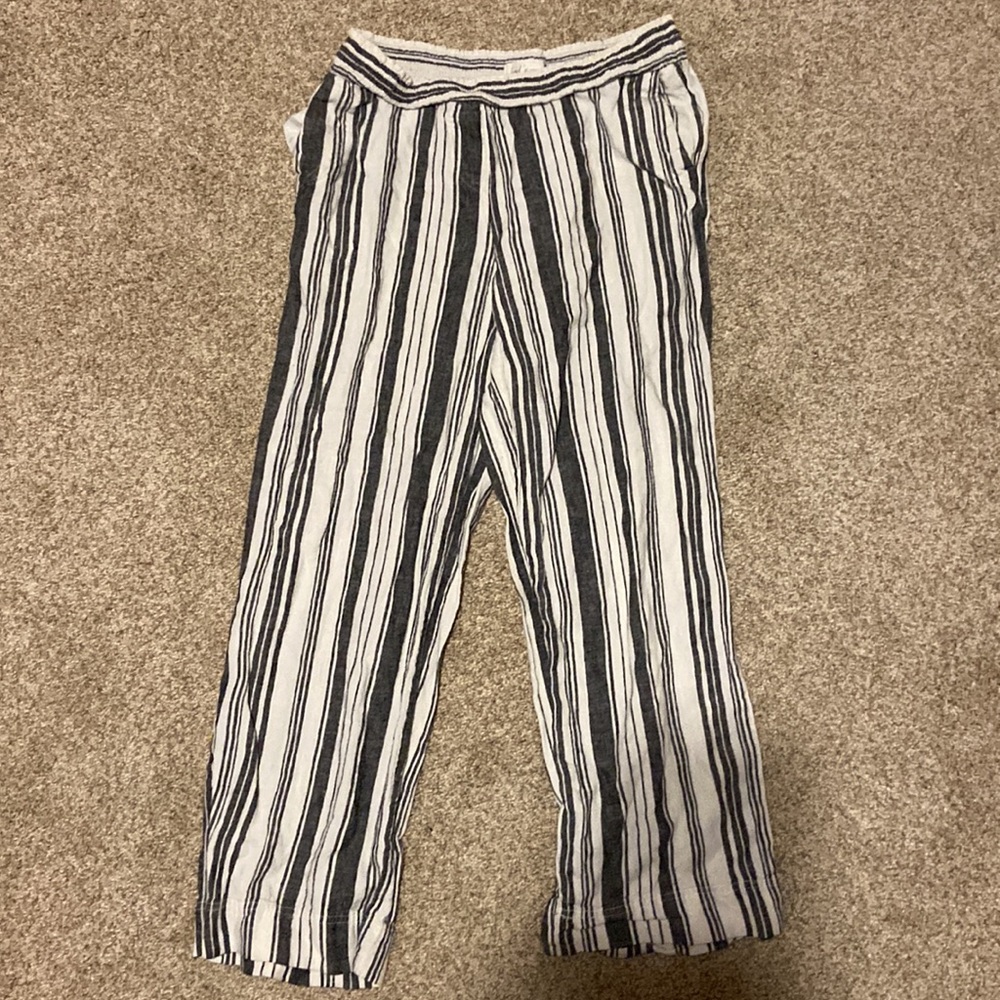 Striped Linen Pants
